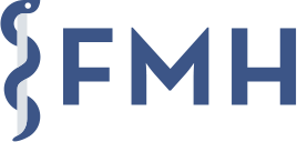 Logo du FMH, l'organisation professionnelle du corps médical suisse dont le chirurgien esthétique Dr. Schlaudraff en est membre