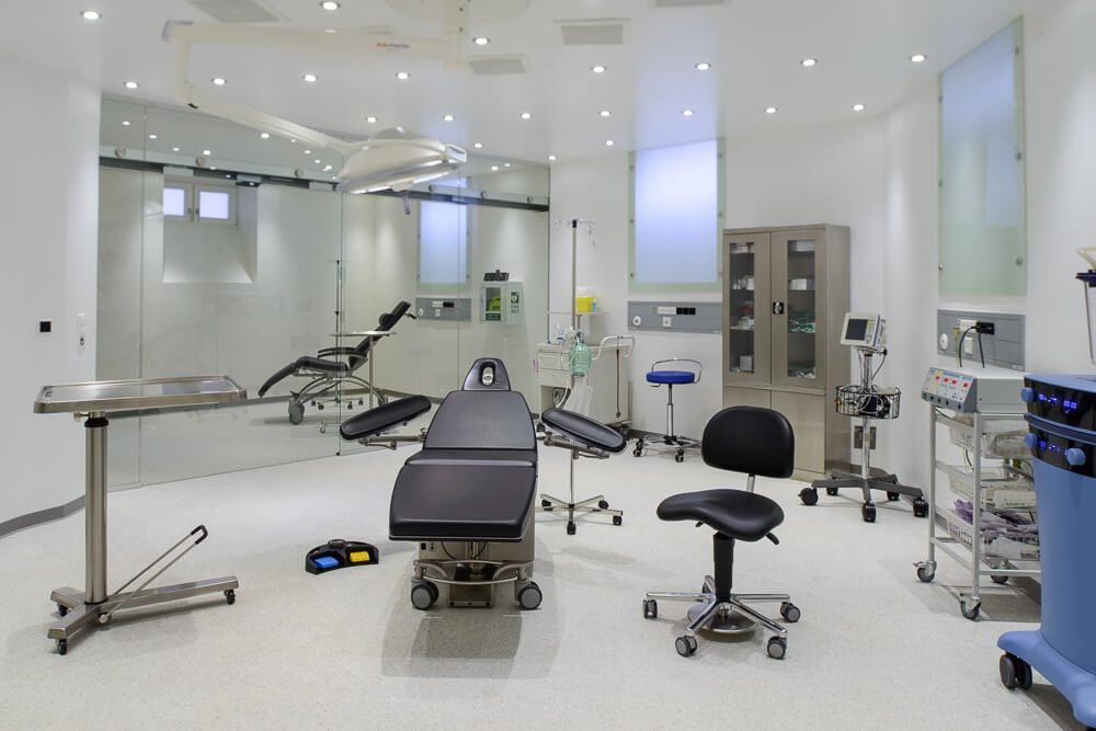 Bloc opératoire du Dr. Schlaudraff, chirurgie esthétique chez Concept Clinic à Genève
