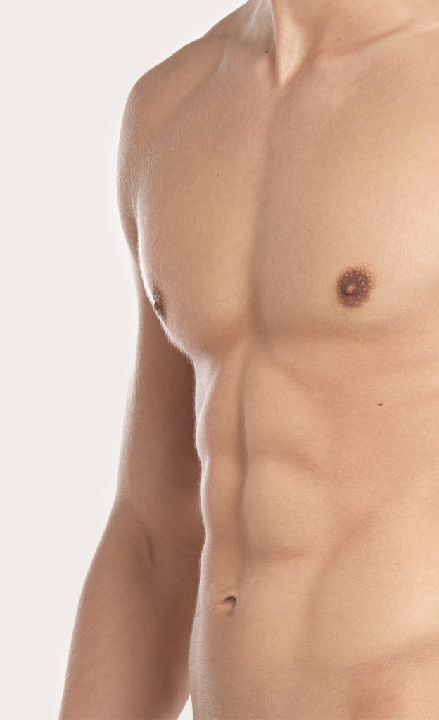 Corps d'un homme afin d'illustrer la chirurgie esthétique pour les hommes proposés chez Concept Clinic, clinique de chirurgie esthétique à Genève par le Docteur Schlaudraff