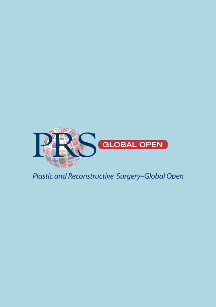 Logo de PRS Global Open, journal où le Docteur Schlaudraff et ses collègues reçoivent le prix de la meilleure recherche 2022