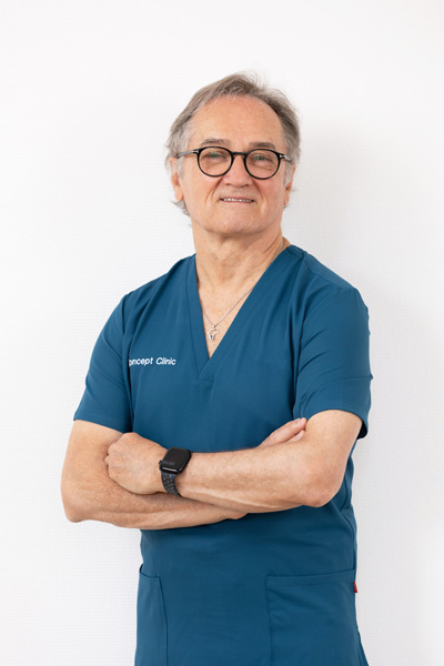Portrait du Docteur Christopher Lysakowski, Spécialiste FMH anesthésiologie au sein de la clinique de chirurgie esthétique "Concept Clinic" à Genève